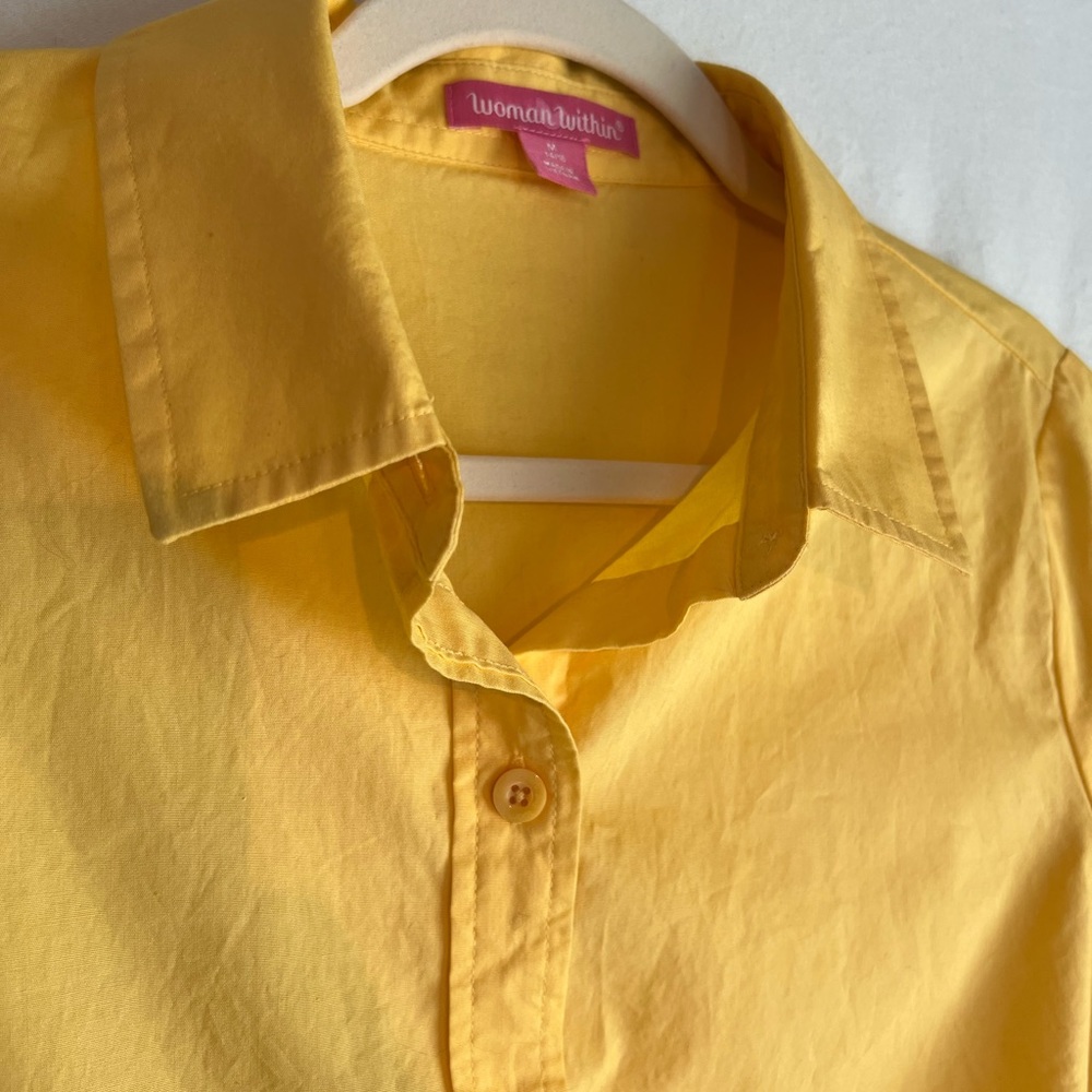 Woman Within Blouse Long Sleeve Button Up Size 14/16 - Picture 2 of 6